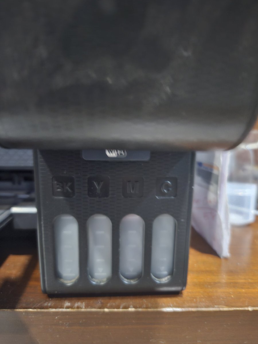 Firoztp1979's tweet photo. @Epson @EpsonTour very bad experience with epson printer, unable to know whether ink is there or empty and taking half an hour to load ink, ink tray is not transparent https://t.co/HvI5upZ8Jp