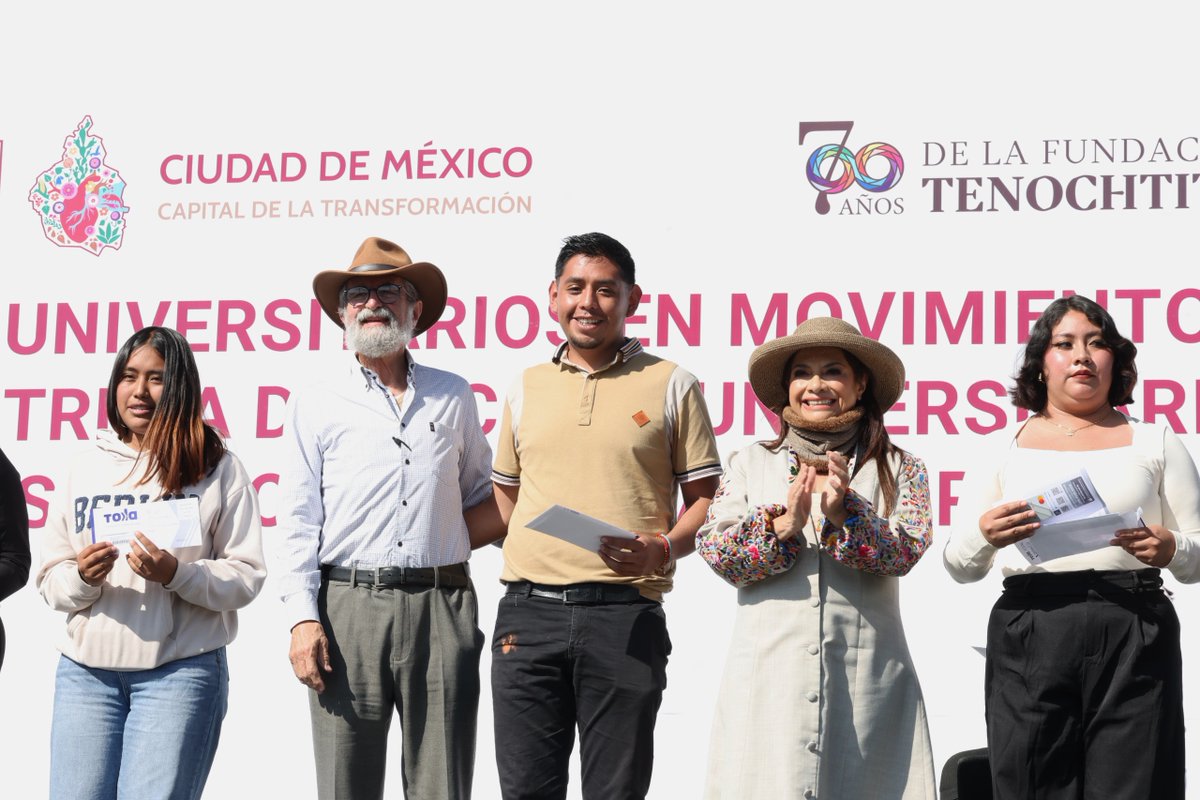 ClaraBrugadaM's tweet image. Con la entrega de la Beca a Universitarias y Universitarios para Transporte y Más, impulsamos a #UniversitariosEnMovimiento para que nadie abandone sus estudios por falta de recursos. Este apoyo es una apuesta directa por su educación, su movilidad y su bienestar.

Este año…