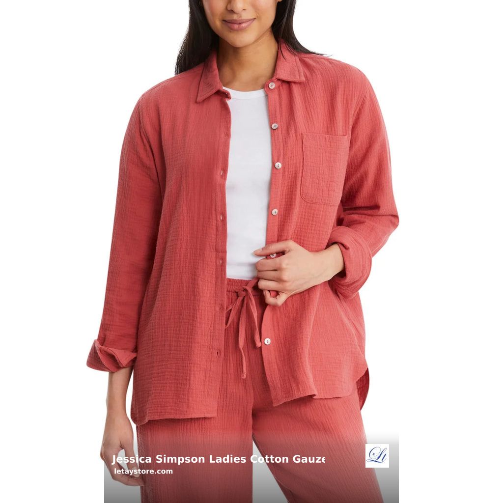 Elevate your everyday style with the Jessica Simpson Cotton Gauze Shirt! 🌟 Effortlessly chic with its button-front, collared design, and breathable fabric. Perfect for any occasion in Mineral Red. Get yours now for just $28.99! #Casual #Classic #Comfort shortlink.store/6arknmz_vcbu