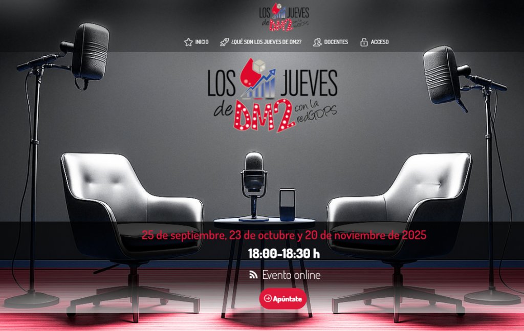 📢 Tercer reto de Los Jueves de DM2 con <a href="/redGDPS/">redGDPS Diabetes</a>

🩺 ¿Cuánto sabes sobre Diabetes tipo 2? Pon a prueba tus conocimientos en directo el 20/11 a las 18:00.

✅ Podrás ganar una inscripción al #CongresoRedGDPS2026.

👉 ¡No te lo pierdas! pmsl.es/22p