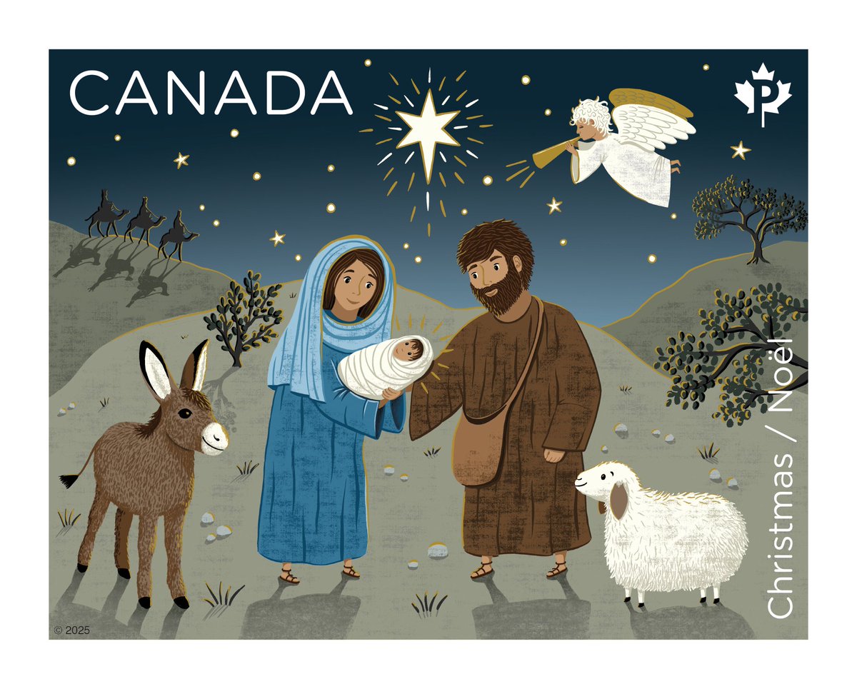 WeAreCanProud's tweet image. Canada Post has released this stamp to celebrate the Christmas season this year.

Would you like to see more of this? 👍
