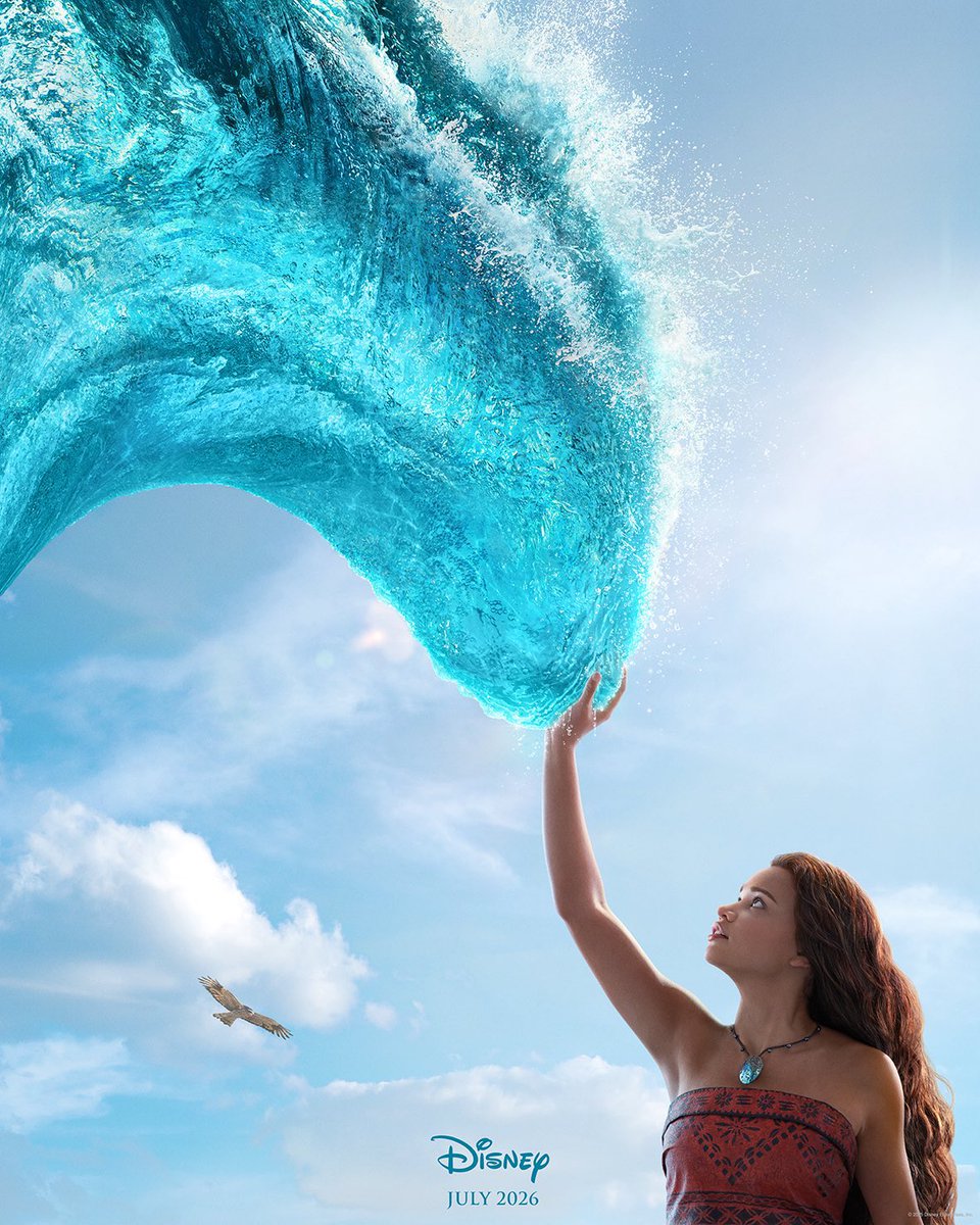DiscussingFilm's tweet image. First poster for the live-action ‘MOANA’ remake.

In theaters on July 10, 2026.