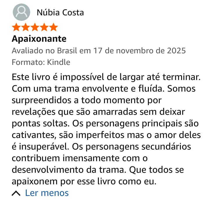 stefautora's tweet image. DOIS DIAS DE LANÇAMENTO E JA TIVEMOS A PRIMEIRA AVALIAÇÃO ✨✨✨✨✨✨

Vem conhecer QUE FACE TEM O DIABO ❤️‍🔥
🔗: a.co/d/adCxJ7p