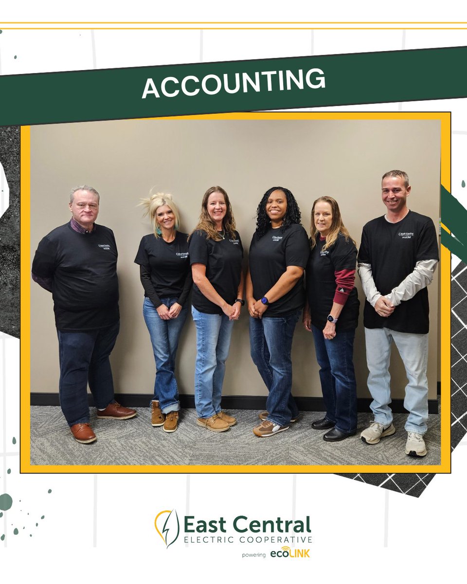 Please join us in recognizing our Accounting Team. Thanks to the diligence of these individuals, our co-op has remained financially sound and able to regularly return capital credits to our members every year since 1963.