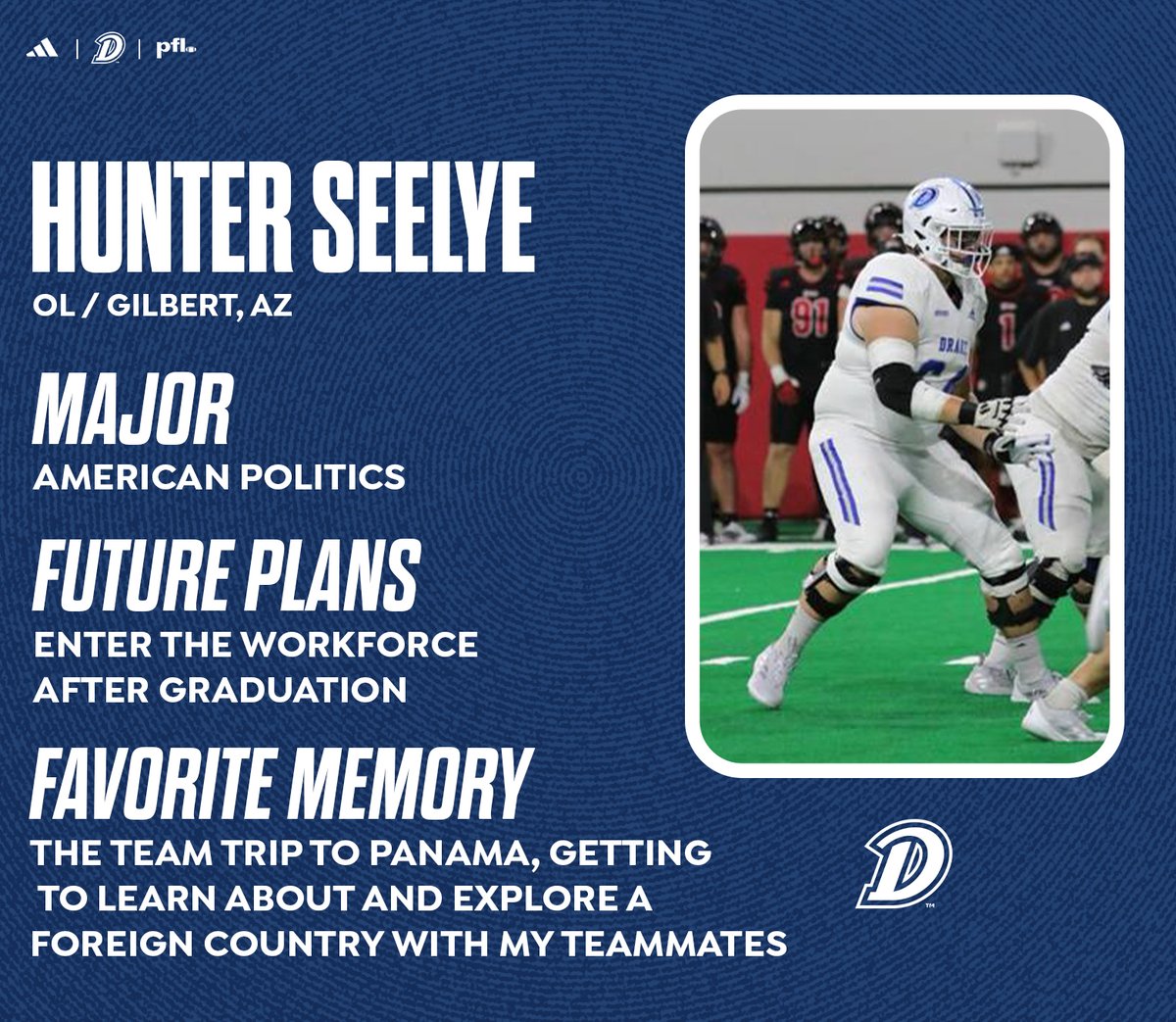 Senior OL Hunter Seelye

#DSMHometownTeam