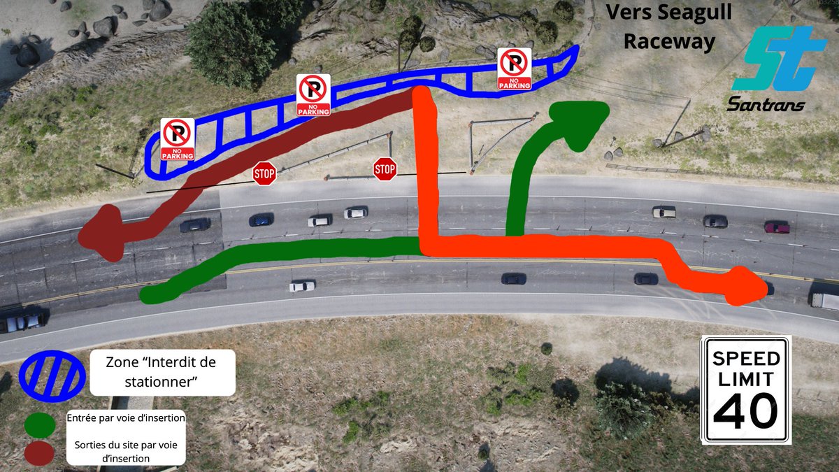 SantransSA's tweet photo. Dès ce soir 20h, le nouvel aménagement temporaire sera en place sur la Great Ocean Highway.

Pour rappel :
- Vitesse limitée à 40 MPH sur la portion 1x1 voie.
- Utilisation obligatoire des voies d'insertion
- Stationnement interdit sur la zone mentionnées.

Prudence sur la route https://t.co/ODmflakhxq