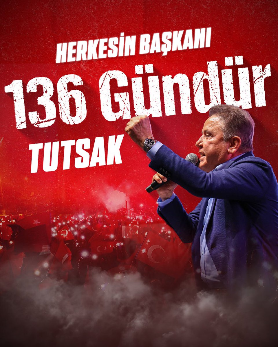 Başkan Muhittin Böcek 136 gündür tutsak! <a href="/BocekMuhittin/">Muhittin Böcek</a> #MuhittinBöcek