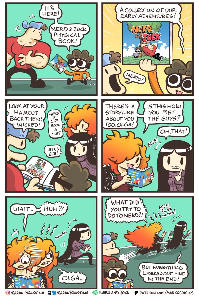 MarkoRaassina's tweet image. Nerd and Jock Book is out now!