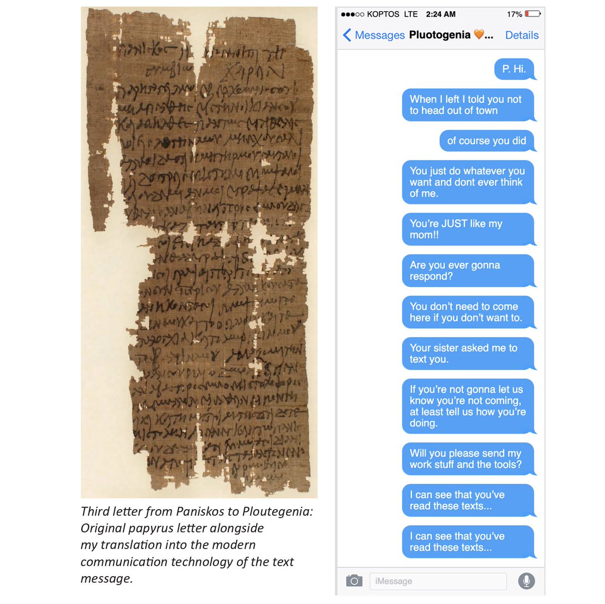 Dr. Nicholas Elder reflects on two social media phenomenon, ghosting and anonymous posting, in both modern and Roman social media. Read the article, "Ghosting and Graffiti: Character Lessons from Ancient Roman Social Media." dbq.edu/media/Wendt/ch…