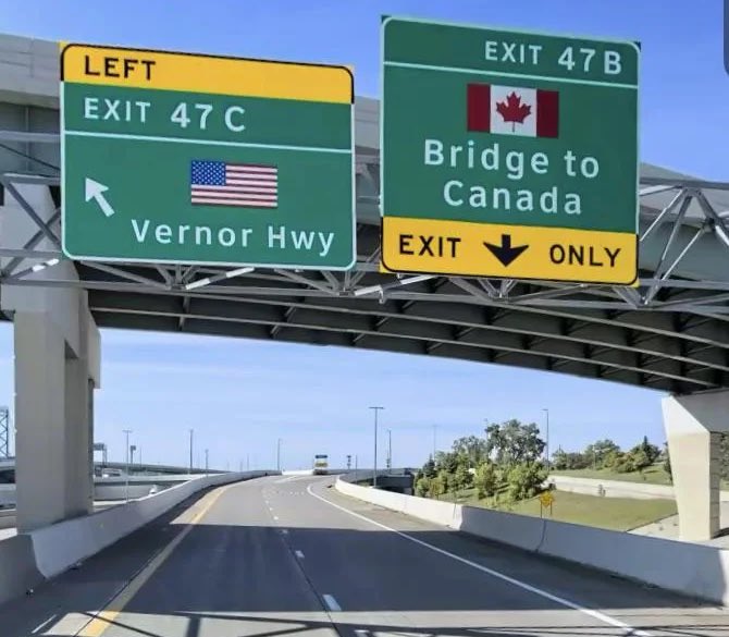 midwestern_ope's tweet image. POV: driving into Canada because you were too scared to change lanes in Detroit