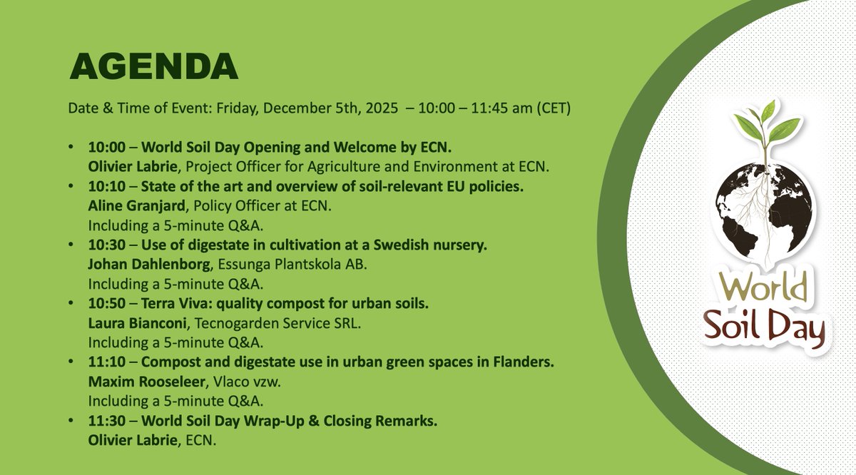 ECN Compost & Digestate for a Circular Bioeconomy tweet media