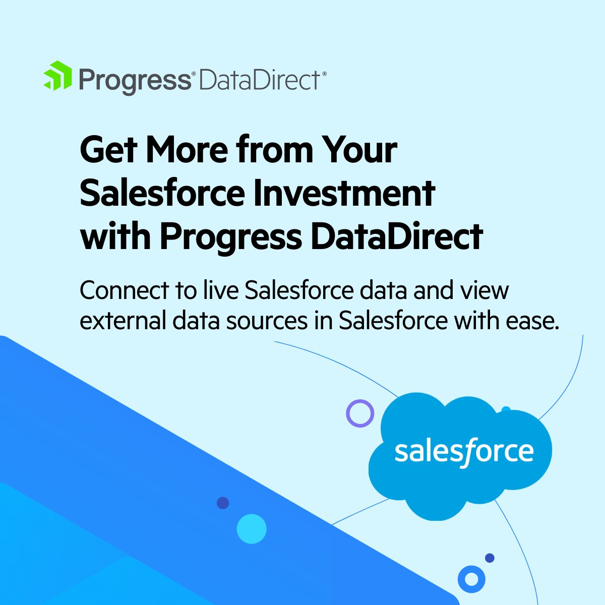 _DataDirect's tweet image. OData-enable your data for Salesforce Connect with Progress DataDirect​

No replication. No migration. Just real-time access.​

Contact us to get started  prgress.co/4p3K3HT