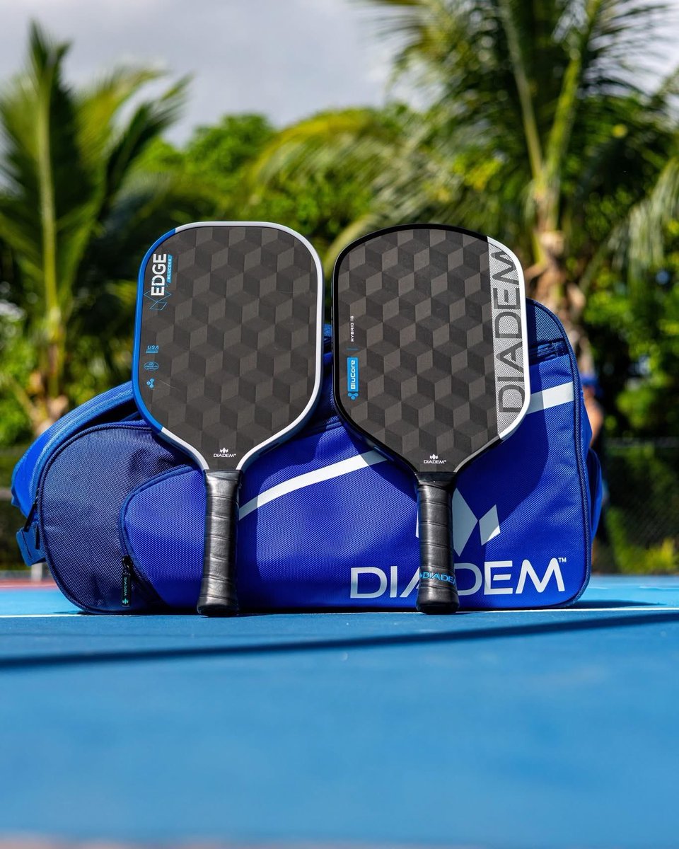 PickleballNat's tweet image. Redefining balance, power, and precision for players who demand complete versatility from their gear, Diadem&apos;s Blucore Hybrid and Pro paddles are available now! 

Get yours at Pickleball Nation today! 

 #PickleballNation #blucore #blucorehybrid #blucorepro