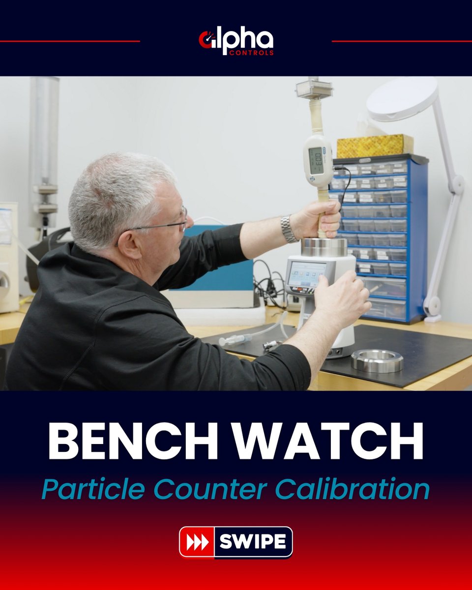 Alpha_Controls's tweet image. Ever wonder how we keep particle counters performing at their best? 🤔

This month on #BenchWatch, we&apos;re spotlighting our Particle Counter Calibration Bench, a system so accurate, even the smallest specs don&apos;t stand a chance. 👀

☝🏻 Request a Quote: bit.ly/3xwr4Lw