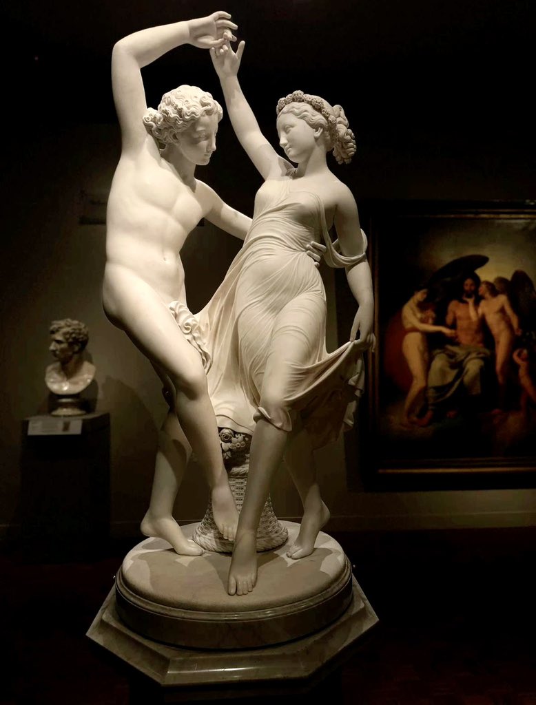 Zephyr Dancing with Flora, by Giovanni Maria Benzoni (1870)