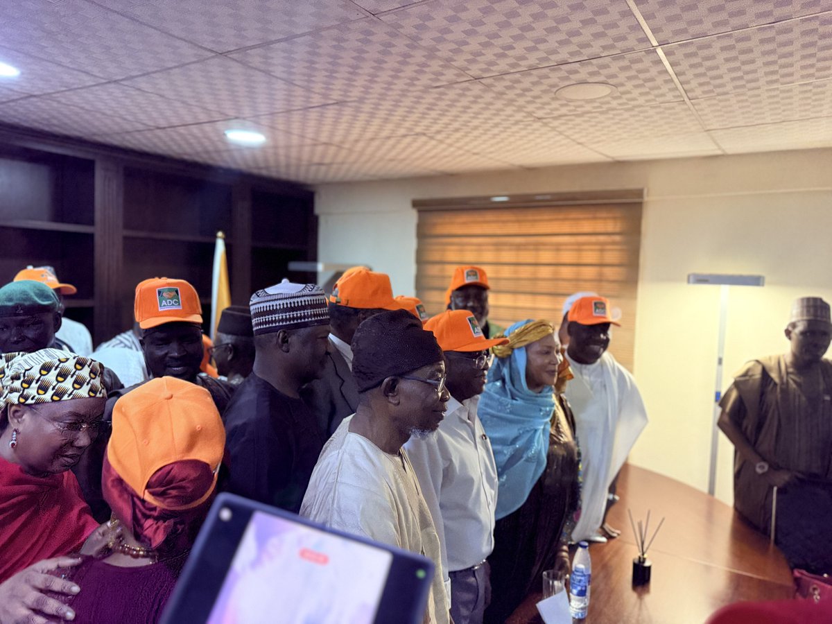 TheoAbuAgada's tweet photo. The National Secretary of the African Democratic Congress (ADC), Ogbeni Rauf Aregbesola, alongside other party leaders, today inaugurated the party’s new National Headquarters, located in Wuse 2, Abuja.

This is the only serious opposition party in the country. The PDP is dead and buried.