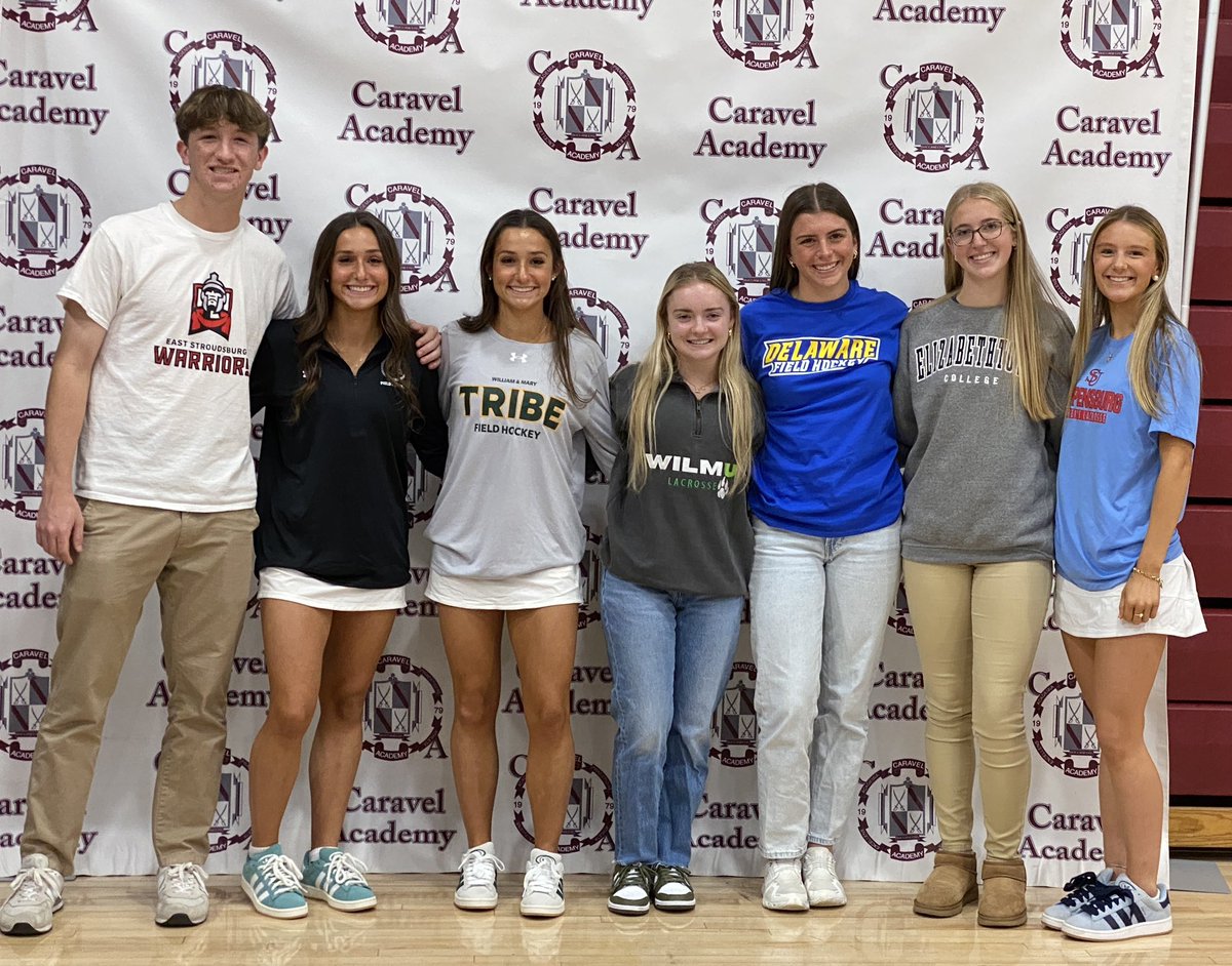 CaravelAcademy's tweet image. We’re extremely proud of our seven senior student athletes who signed their National Letters of Intent on Friday, November 14, 2025.  Congratulations to our athletes, their families, coaches and friends!! 
#caravelacademy #caravelsigningday #caravelseniors @CaravelBASE