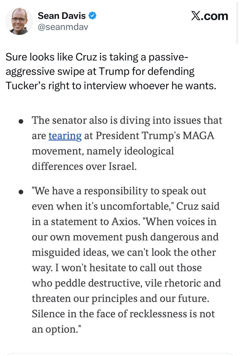 Judging by top MAGA influencers, Cruz is gonna have a tough time