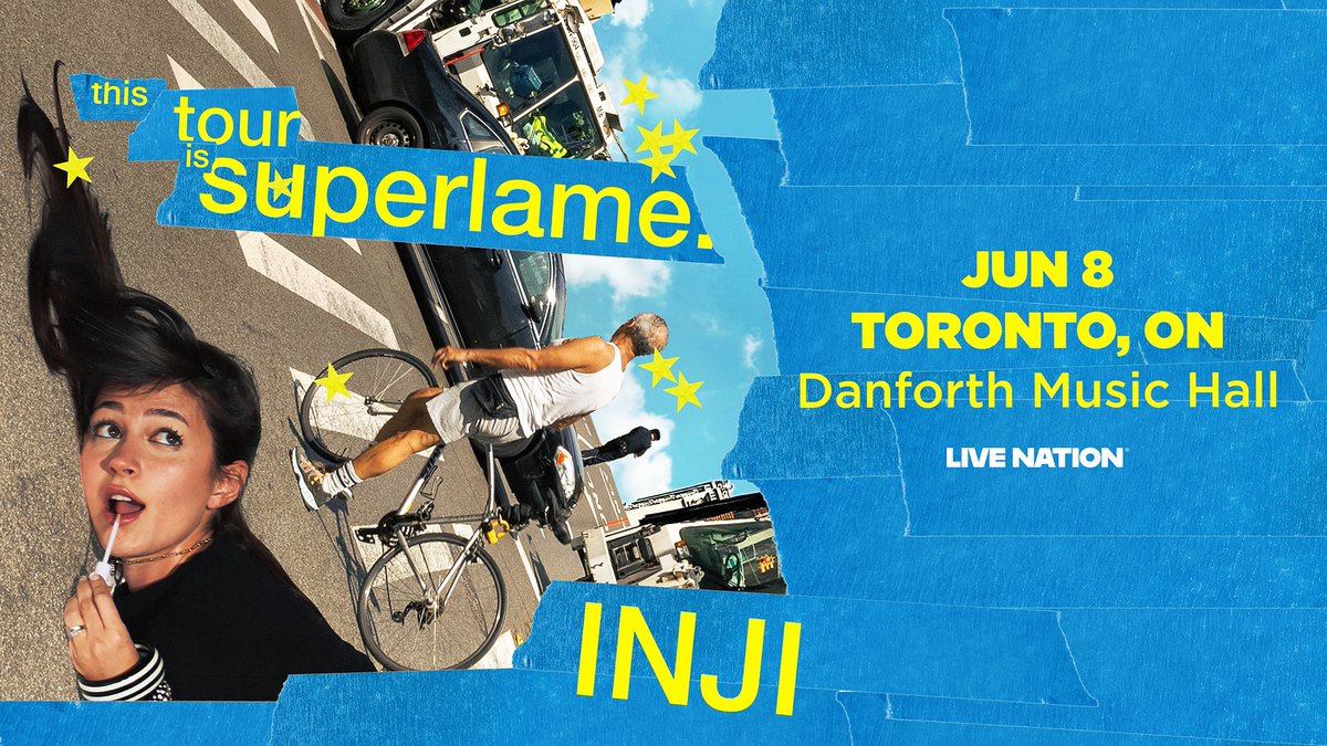 TheDanforthMH's tweet image. JUST ANNOUNCED: Dance-pop star INJI is taking over Danforth Music Hall on June 8! Get ready for a night of unstoppable energy 💃✨
ON SALE: Fri, Nov 21 | 10AM
🎟️: ticketmaster.ca/event/1000636D…