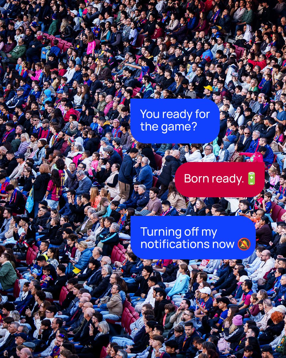 HMDdevices's tweet image. Turn off your notifications and enjoy the game 📵​
​
#fcbarcelona @fcbarcelona