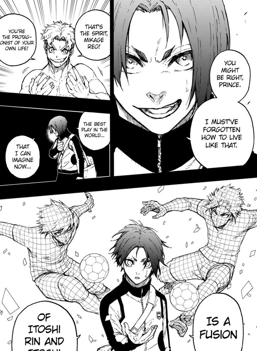 relcqs's tweet photo. @OptcLzr @FarisAh17840900 @shadowelkaiser By feats you mean him being a good allrounder, so its already shown. He legit copied aiku with a weaker/ less physical body, and he legit he said he will copy both of them, and reo has meta vision which they both have so that argument is flawed https://t.co/RMRt8lNT7P