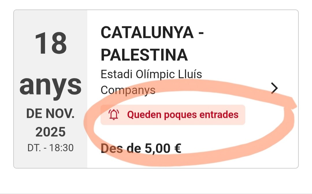⚽🇵🇸 La segona grada s'està omplint també!!!

Omplim l'Estadi!!

tickets.oneboxtds.com/linkearteweb2/…