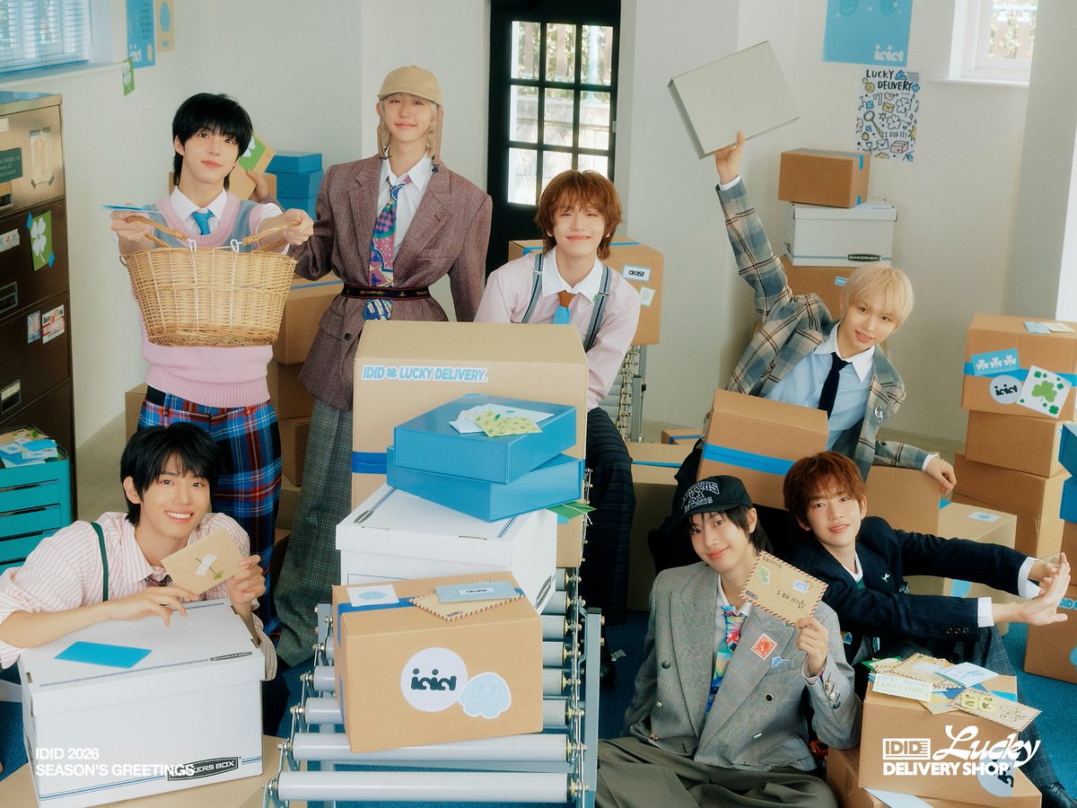 IDID_starship's tweet image. [📸] IDID 2026 SEASON’S GREETINGS
&amp;lt;IDID LUCKY DELIVERY SHOP&amp;gt; 
CONCEPT PHOTO

🍀 COMING SOON
📦 2025. 11. 19 (WED) 11AM (KST)

#IDID #아이딧