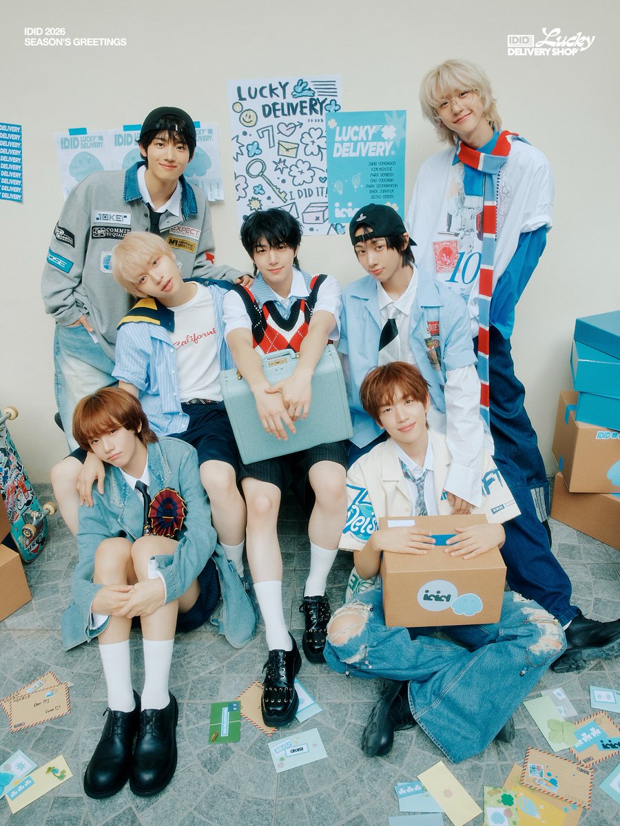 IDID_starship's tweet image. [📸] IDID 2026 SEASON’S GREETINGS
&amp;lt;IDID LUCKY DELIVERY SHOP&amp;gt; 
CONCEPT PHOTO

🍀 COMING SOON
📦 2025. 11. 19 (WED) 11AM (KST)

#IDID #아이딧