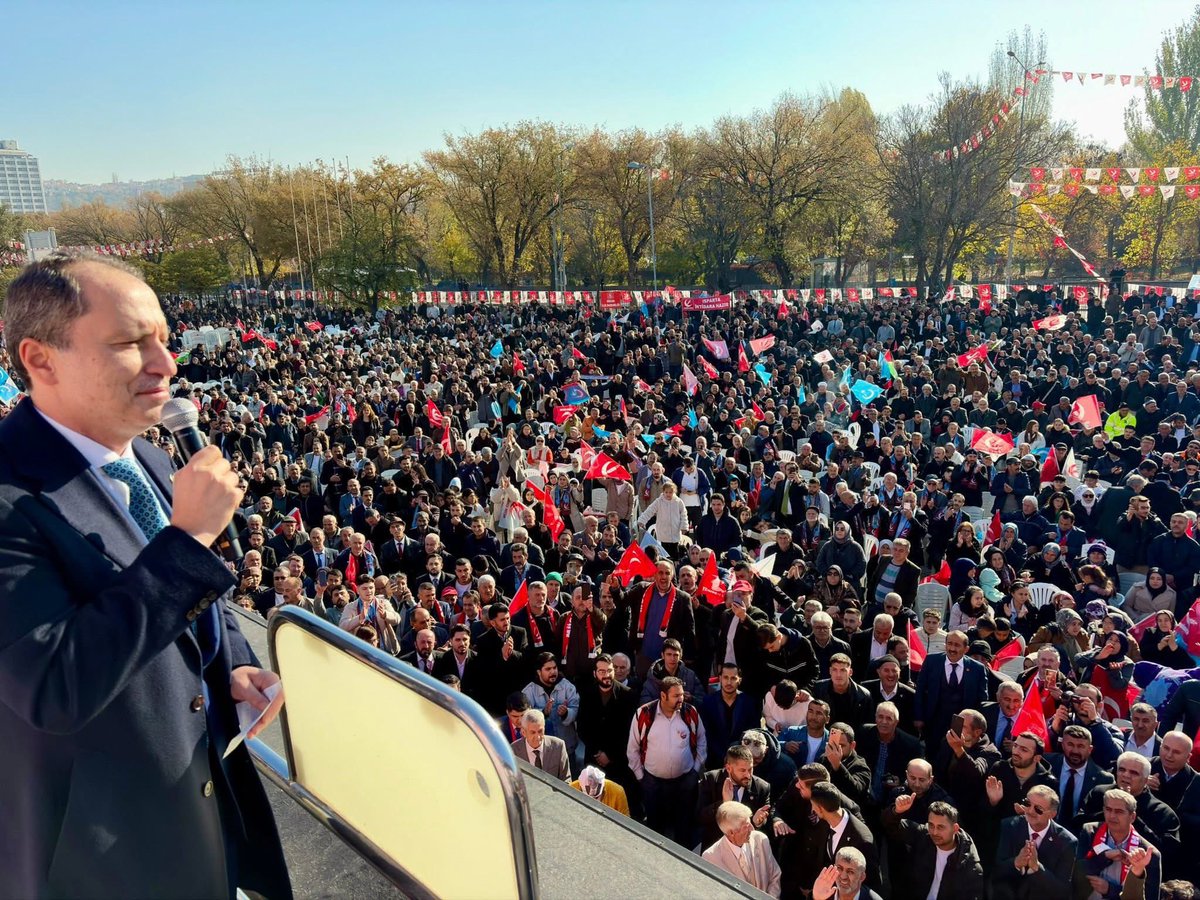 Ankara kusura bakma biraz rahatsizlik verdik bugun sana.
Ankara'lı herkes hakkini helal etsin.
#HilalinEmrinde #yenidenrefah <a href="/erbakanfatih/">Dr. Fatih Erbakan</a>
<a href="/rprefahpartisi/">Yeniden Refah Partisi</a> 

İktidara yolculuk bileti

Fatih ERBAKAN