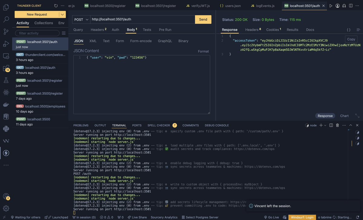 OyindaJr's tweet image. Understanding JWT access token flow in Node.js: payload → secret → signature → verify. Once that signature clicked, everything else was just middleware.👌👩‍💻

#SoftwareEngineering #tech #backend