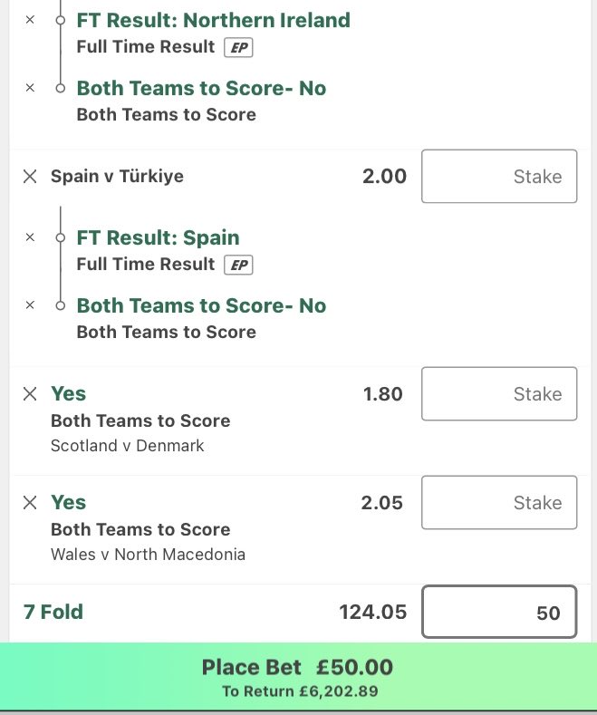 THE BEST WQC LONGSHOT ACCA?😍

£50 RETURNS £6,202.89🤑🤑🤑

If This Lands I Will Give £250 To 2 Of You Who:

- Likes ❤️
- Reposts 🔀
- Joins My FREE Group: t.me/+rMWVMbJ9d_k3O…

COMMENT 👸🏼 FOR A BONUS ENTRY!