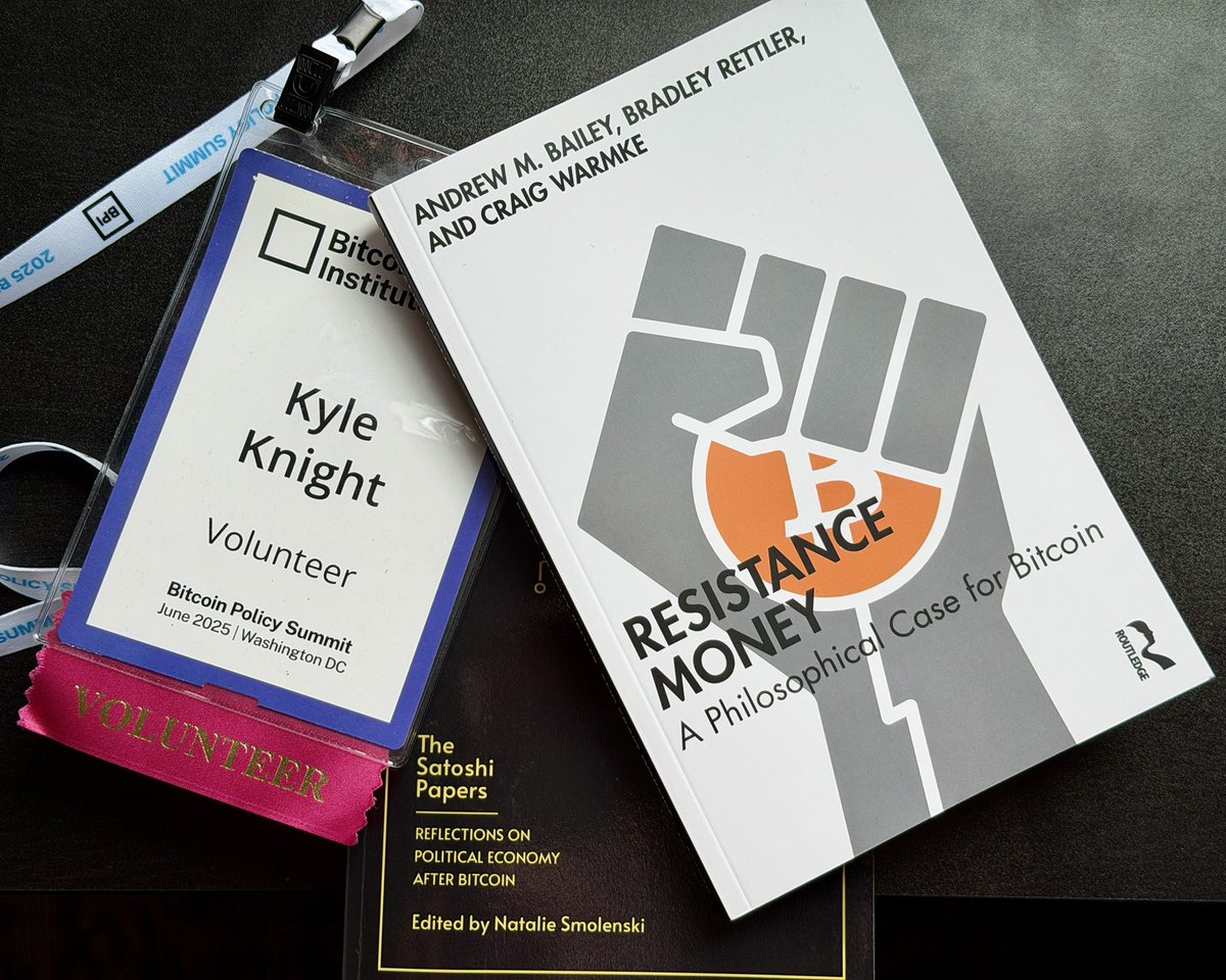 As I head back to Washington DC  this week, I am reminiscing on the <a href="/btcpolicyorg/">Bitcoin Policy Institute</a> Summit from summer 🏛️

There’s events, and there are high signal events. The BPI Summit is clearly the latter ⚡️

Cc: <a href="/resistancemoney/">Andrew M. Bailey</a> <a href="/rettlerb/">Bradley Rettler</a> <a href="/craigwarmke/">Craig Warmke</a> <a href="/NSmolenski/">Natalie Smolenski</a>