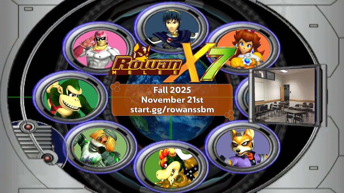 The tenth Rowan Melee bracket of the Fall 2025 semester is this Friday, and it is the day before No Jawns 5 in Philadelphia!

AND it will be 24 years since Melee came out in Japan!

$25 pot bonus for every 10 entrants.

Bracket link in replies.