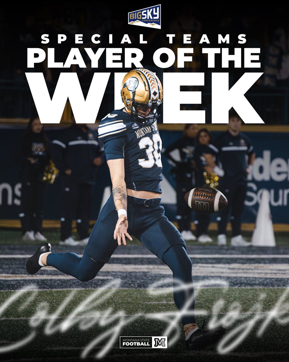 Colby Frojker had himself a day ‼️

▪️51.2 yards per punt 
▪️2 punts over 50 yards 
▪️1 punt inside the 15 
▪️5 touchbacks total

#BobcatBuilt