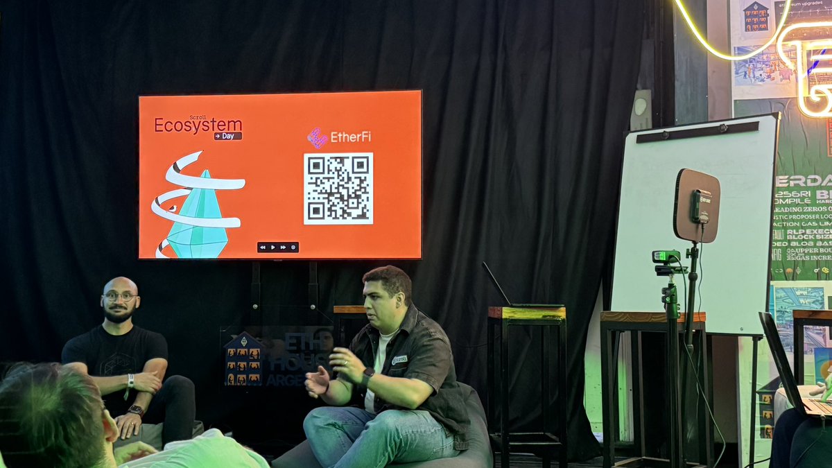 carlaupgrade's tweet image. What a great event!

A general overview of the @Scroll_ZKP ecosystem with projects that are empowering Latam and the world:
@ProjectMochaHQ 
@ViFi_Labs 
@chatterpay 
@SynthOS__ 
@ether_fi 

Have you tried them yet?