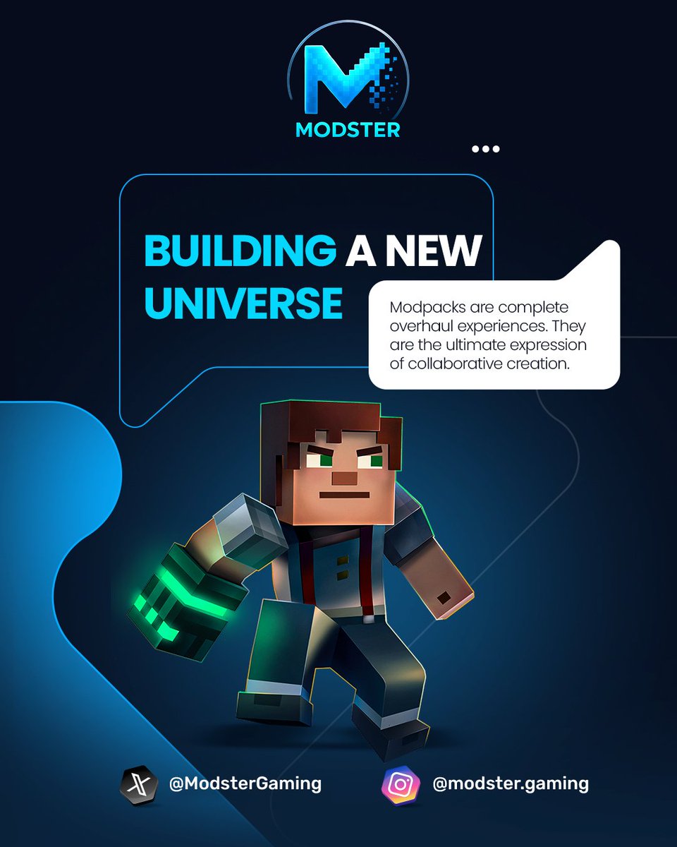 ModsterGaming's tweet image. The Mega-Mod: A Modpack isn&apos;t one mod—it&apos;s dozens working in harmony to create a brand new game (e.g., SkyFactory, Feed the Beast). Modpacks are proof that player-creators are the true architects of gaming&apos;s future.

#minecraft #modpacks #skyfactory #ultimatecustomization