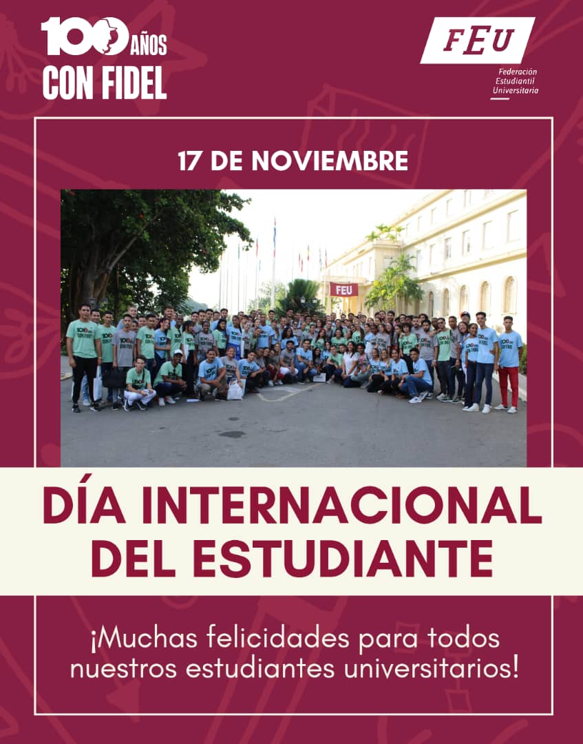 🎂Feliz día del Estudiante🥳🥳🥳