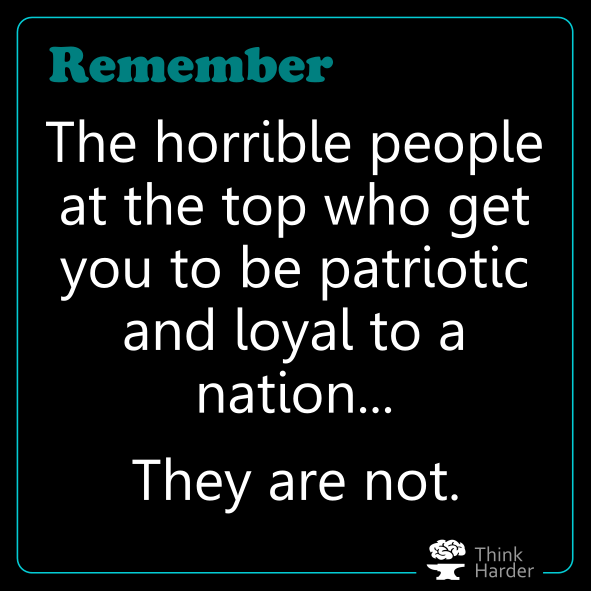 ...and they sure as hell ain't loyal to you.
