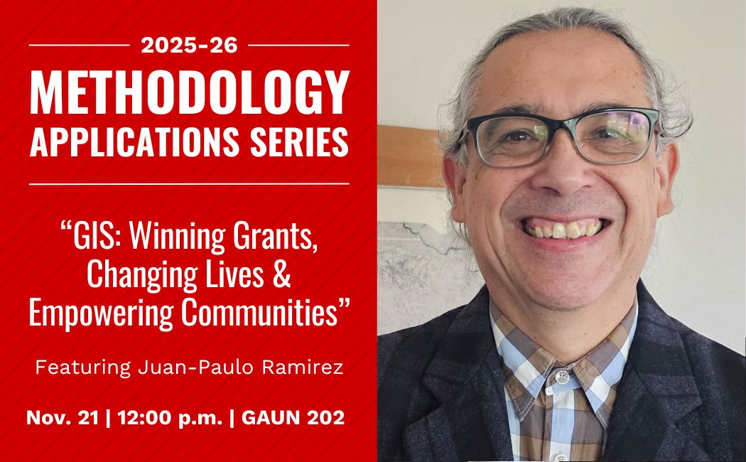 UNL_CYFS's tweet image. Today is Geographic Information Systems (#GIS) Day!

Perfect timing... Dr. Juan-Paulo Ramírez will share his GIS expertise at the MAP Academy's #Methodology Applications Series event on Nov. 21. 🌐

🔗 mapacademy.unl.edu/training/2025/… #GISDay #GIScience