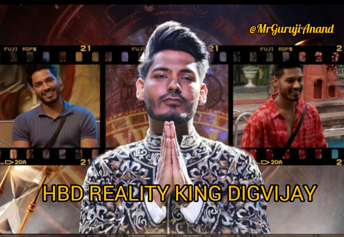 MrGurujiAnand's tweet photo. He dreamt the best and he achieved them.
Let's begin the Birthday Trendd for Digvijay!! 
@itsDiggyGang
HBD REALITY KING DIGVIJAY