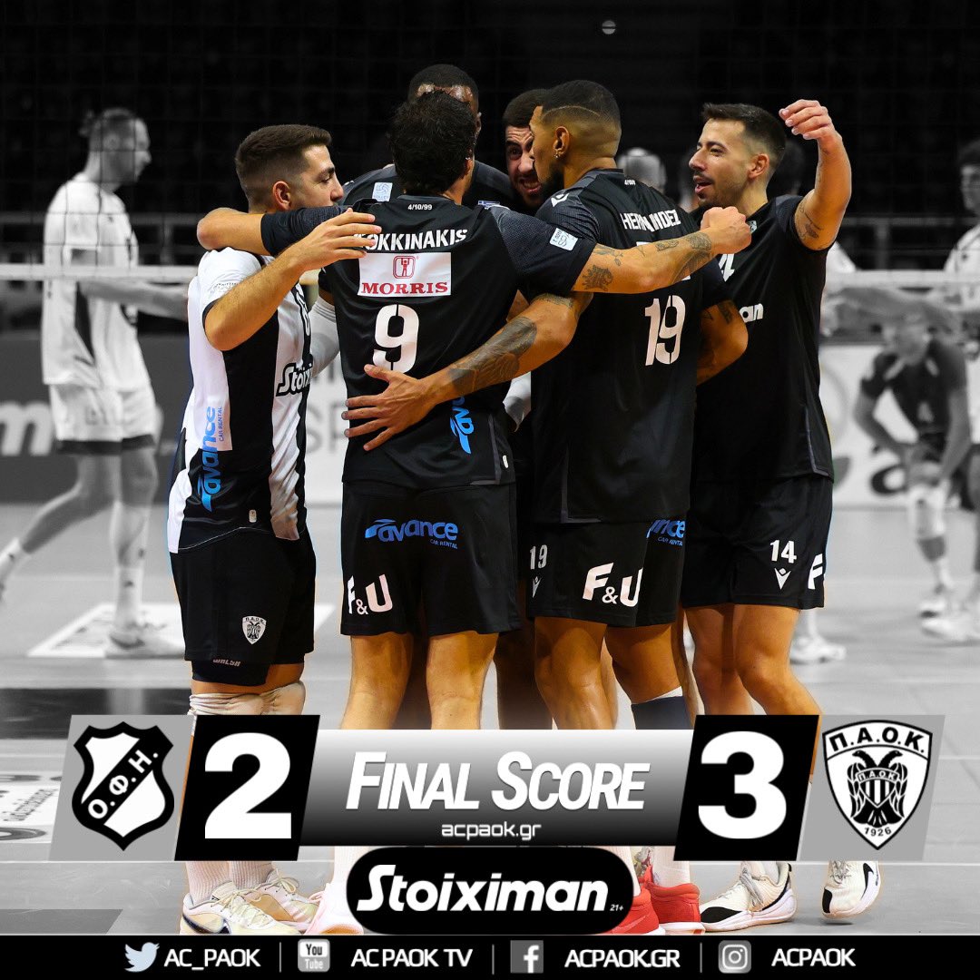 AC_PAOK's tweet image. #FinalScore | 🆚 OFI Crete

#ACPAOK #PAOK #Volleyball #VolleyleagueGR #HereIsNorth
