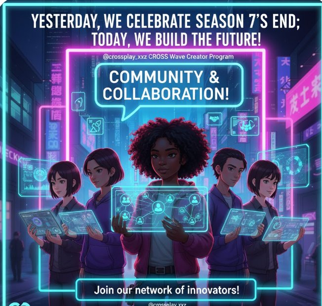 Realbgone's tweet image. Yesterday, we celebrated Season 7&apos;s end; today, we build the future! 🤝 The @crossplay_xyz CROSS Wave Creator Program fosters a vibrant community where creators connect, collaborate, and grow together. Join our network of innovators! #CROSSPLAY #CROSS #CROSSWave #CreatorCommunity
