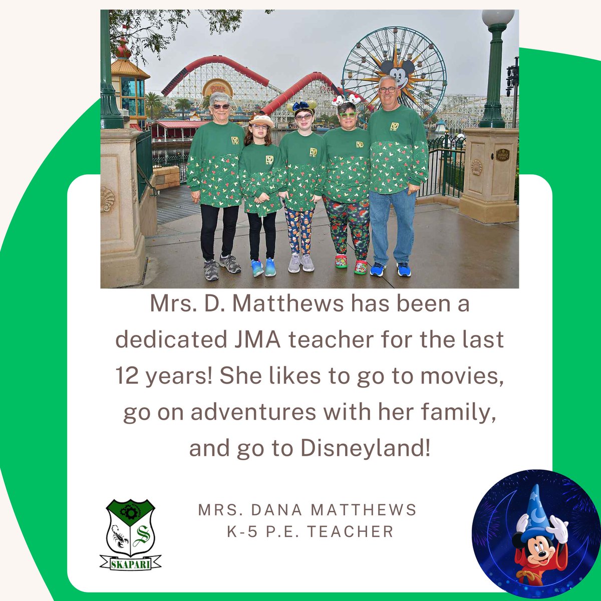 #JMATeacherTuesday is BACK! We would like to recognize Mrs. Dana Matthews. She has been a part of the JMA family for 12 years. Our K-5 Leaders are lucky to have her as our P.E. teacher, where they get to learn new games displaying our 7 leadership habits and fun Tabata exercises.