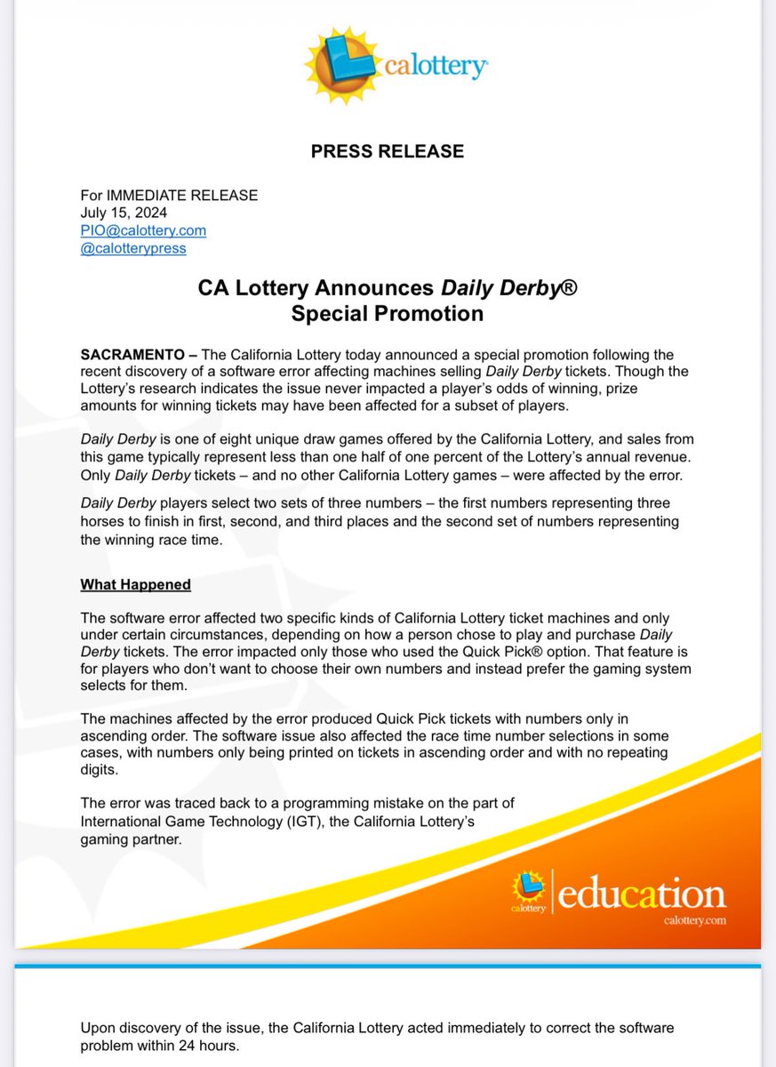 visualbasic97's tweet image. i stopped playing the lottery years ago because i lost confidence in it after they ignored me after i reported a bug i found in the lottery software. i checked today and they finally fixed it 1 year after i reported it lol