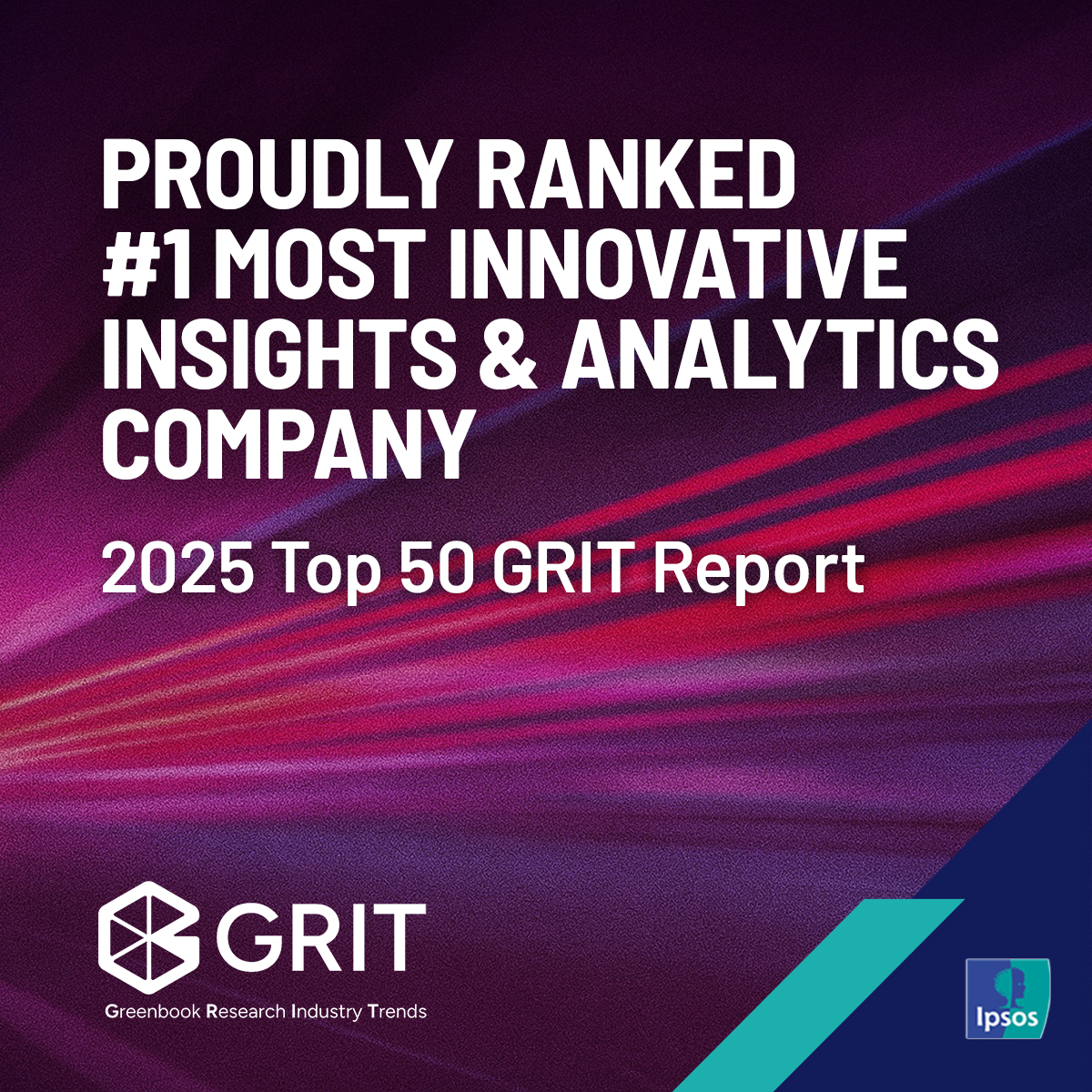 Ipsos has been named by Greenbook as the world’s No. 1 Most Innovative Insights &amp; Analytics Company for the third year running. The 2025 GRIT Business &amp; Innovation Report also identified Ipsos as top-ranked full-service supplier and qualitative supplier.
ipsos.com/en-ca/ipsos-ag…