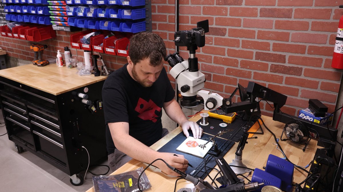 digikey's tweet image. Maker Project - Pixel Path: The Magnetic PCB Tile Game - Part 2  bit.ly/4o54nYK