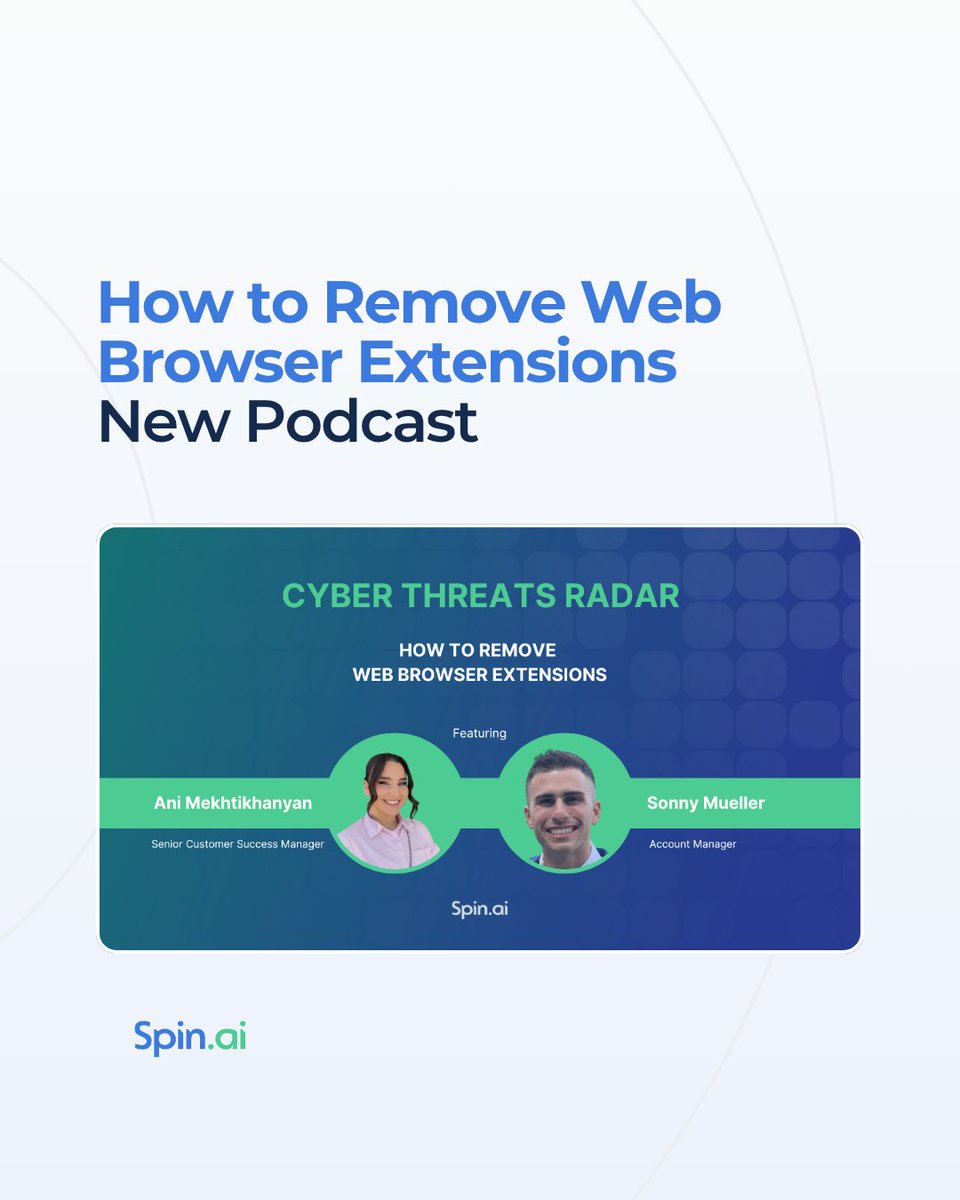 spintechinc's tweet image. 🎙️⚠️ 70% of orgs have risky browser extensions installed.

Our new Cyber Threats Radar episode reveals how to find, remove, and prevent them.

🎧 Listen now: hubs.li/Q03TzXX30

#SSPM #CyberThreats #SaaSSecurity