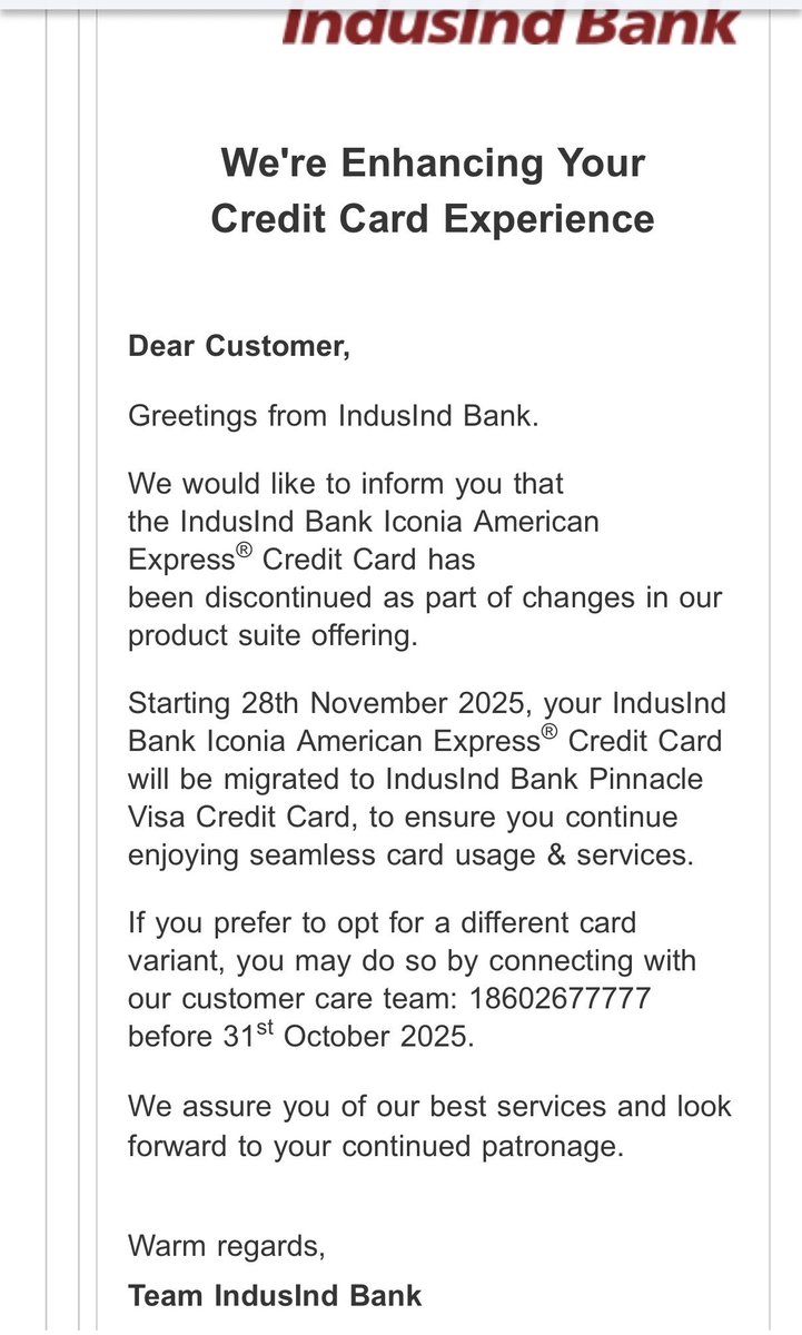 aks309's tweet photo. @MyIndusIndBank i am writing email to customer care without any response. I received email, screenshot enclosed. Since 2 days i am following up to chk when would i receive new card but to my surprise no proper answer since 2 days. https://t.co/VRBdzc5tdO