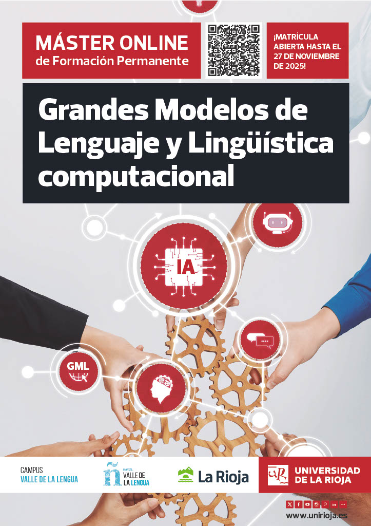 unirioja's tweet image. 🤔 ¿Conoces el Master Online Grandes Modelos de Lenguaje #GML y Lingüística computacional de la Universidad de La Rioja?

Te presentamos un master que, junto con las herramientas para interactuar con los #GML, aporta la formación
más actualizada de programación y aprendizaje…