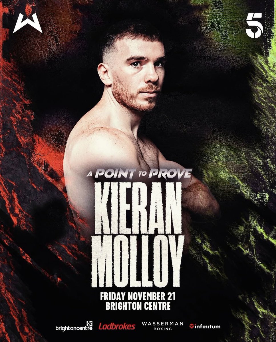GSWorldwide_'s tweet photo. FIGHT WEEK! @Kieranmolloy8 π₯
Catch Kieron LIVE on @Channel5Sport this Friday on the @HarlemEubank undercard with @WassermanBoxing πΊ
#GSWBOXING https://t.co/amsvAXmfPa